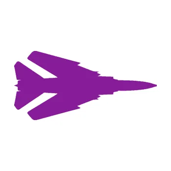 Polep vozidla SAMOLEPKA Stíhací letoun 007 pravá MIG (14 - fialová) NA AUTO, NÁLEPKA, FÓLIE, POLEP, TUNING, VLASTNÍ TEXT, TISK, AUTOSAMOLEPKY.cz, POLEPY, OBRÁZEK, LOGO, SAMOLEPKY