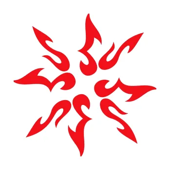 Polep vozidla SAMOLEPKA Tetování 159 (10 - červená) NA AUTO, NÁLEPKA, FÓLIE, POLEP, TUNING, VLASTNÍ TEXT, TISK, AUTOSAMOLEPKY.cz, POLEPY, OBRÁZEK, LOGO, SAMOLEPKY