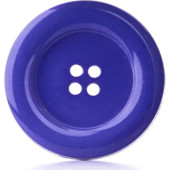 Knoflík Pro Háčkování Knoflík kulatý plast 30 mm královsky modrý
