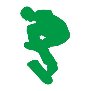 Samolepicí dekorace na vozidlo Skateboard 002 levá (12 - zelená) SAMOLEPKA NA AUTO, NÁLEPKA, FÓLIE, POLEP, TUNING, VLASTNÍ TEXT, TISK, AUTOSAMOLEPKY.cz, POLEPY, OBRÁZEK, LOGO, 3D STICKERS