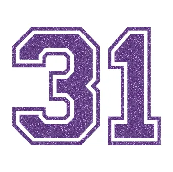 Polep vozidla SAMOLEPKA Startovní číslo 31 typ 4 (87 - Ultra Metalic fialová) NA AUTO, NÁLEPKA, FÓLIE, POLEP, TUNING, VLASTNÍ TEXT, TISK, AUTOSAMOLEPKY.cz, POLEPY, OBRÁZEK, LOGO, SAMOLEPKY