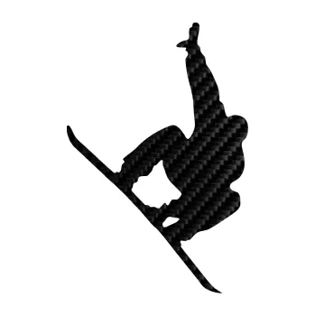 Samolepicí dekorace na vozidlo Snowboard 009 pravá (50 - 3D karbon černý) SAMOLEPKA NA AUTO, NÁLEPKA, FÓLIE, POLEP, TUNING, VLASTNÍ TEXT, TISK, AUTOSAMOLEPKY.cz, POLEPY, OBRÁZEK, LOGO, 3D STICKERS