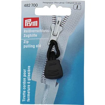 Černý taháček na jezdec zipu