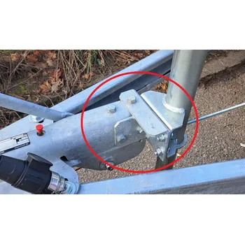 Přívěs Konzola ,držák opěrného kolečka na nájezdovou brzdu KNOTT