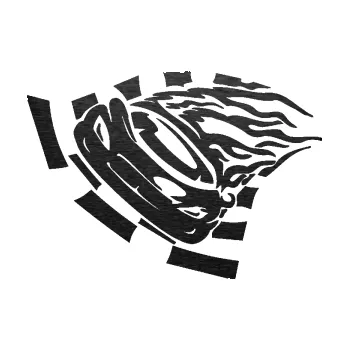 Polep vozidla SAMOLEPKA Závodní auto 004 levá (63 - škrábaný kov černý) NA AUTO, NÁLEPKA, FÓLIE, POLEP, TUNING, VLASTNÍ TEXT, TISK, AUTOSAMOLEPKY.cz, POLEPY, OBRÁZEK, LOGO, SAMOLEPKY