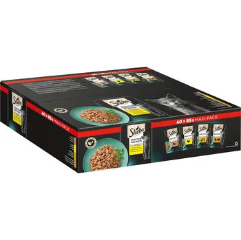 Krmivo pro kočku SHEBA multipack Selection v omáčce drůbeží variace 60 × 85 g