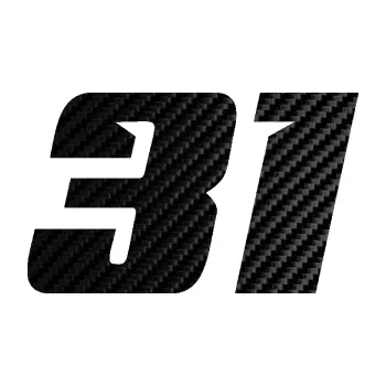 Polep vozidla Startovní číslo 31 typ 6 (50 - 3D karbon černý) SAMOLEPKA NA AUTO, NÁLEPKA, FÓLIE, POLEP, TUNING, VLASTNÍ TEXT, TISK, AUTOSAMOLEPKY.cz, POLEPY, OBRÁZEK, LOGO, 3D STICKERS