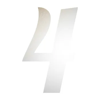 Polep vozidla SAMOLEPKA Startovní číslo 4 typ 3 (82 - odrazková reflexní bílá) NA AUTO, NÁLEPKA, FÓLIE, POLEP, TUNING, VLASTNÍ TEXT, TISK, AUTOSAMOLEPKY.cz, POLEPY, OBRÁZEK, LOGO, SAMOLEPKY