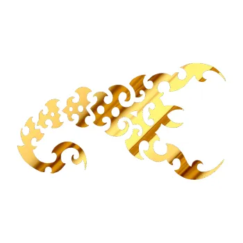 Polep vozidla Štír 015 pravá (81 - chrom fólie zlatá zrcadlová) SAMOLEPKA NA AUTO, NÁLEPKA, FÓLIE, POLEP, TUNING, VLASTNÍ TEXT, TISK, AUTOSAMOLEPKY.cz, POLEPY, OBRÁZEK, LOGO, 3D STICKERS