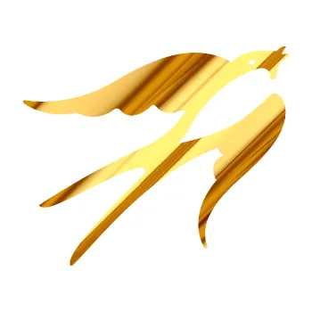 Samolepicí dekorace na vozidlo Vlaštovka 003 pravá (81 - chrom fólie zlatá zrcadlová) SAMOLEPKA NA AUTO, NÁLEPKA, FÓLIE, POLEP, TUNING, VLASTNÍ TEXT, TISK, AUTOSAMOLEPKY.cz, POLEPY, OBRÁZEK, LOGO, 3D STICKERS