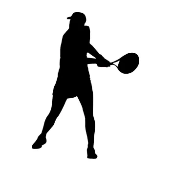 Polep vozidla Tenista 014 pravá (01 - černá) SAMOLEPKA NA AUTO, NÁLEPKA, FÓLIE, POLEP, TUNING, VLASTNÍ TEXT, TISK, AUTOSAMOLEPKY.cz, POLEPY, OBRÁZEK, LOGO, 3D STICKERS