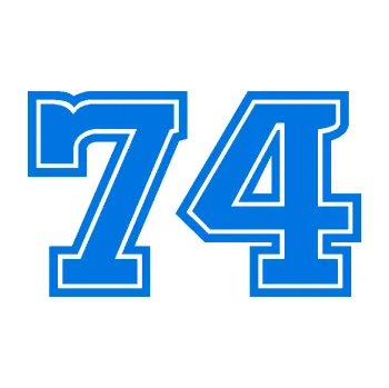 Polep vozidla Startovní číslo 74 typ 5 (11 - modrá oceán) SAMOLEPKA NA AUTO, NÁLEPKA, FÓLIE, POLEP, TUNING, VLASTNÍ TEXT, TISK, AUTOSAMOLEPKY.cz, POLEPY, OBRÁZEK, LOGO, 3D STICKERS