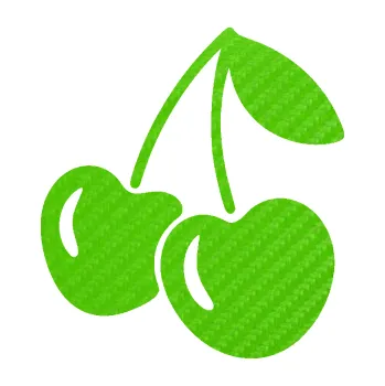 Samolepící dekorace SAMOLEPKA Třešně 001 levá (58 - 3D karbon zelený kawasaki) NA AUTO, NÁLEPKA, FÓLIE, POLEP, TUNING, VLASTNÍ TEXT, TISK, AUTOSAMOLEPKY.cz, POLEPY, OBRÁZEK, LOGO, SAMOLEPKY