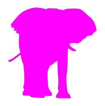 Samolepící dekorace Slon 012 pravá (72 - Fluorescentní růžová) SAMOLEPKA NA AUTO, NÁLEPKA, FÓLIE, POLEP, TUNING, VLASTNÍ TEXT, TISK, AUTOSAMOLEPKY.cz, POLEPY, OBRÁZEK, LOGO, 3D STICKERS