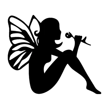 Samolepící dekorace SAMOLEPKA Víla 001 pravá (01 - černá) NA AUTO, NÁLEPKA, FÓLIE, POLEP, TUNING, VLASTNÍ TEXT, TISK, AUTOSAMOLEPKY.cz, POLEPY, OBRÁZEK, LOGO, SAMOLEPKY