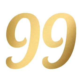 Polep vozidla Startovní číslo 99 typ 3 (43 - zlatá metalíza) SAMOLEPKA NA AUTO, NÁLEPKA, FÓLIE, POLEP, TUNING, VLASTNÍ TEXT, TISK, AUTOSAMOLEPKY.cz, POLEPY, OBRÁZEK, LOGO, 3D STICKERS