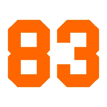 Polep vozidla Startovní číslo 83 (73 - Fluorescentní oranžová) SAMOLEPKA NA AUTO, NÁLEPKA, FÓLIE, POLEP, TUNING, VLASTNÍ TEXT, TISK, AUTOSAMOLEPKY.cz, POLEPY, OBRÁZEK, LOGO, 3D STICKERS