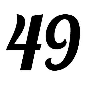 Polep vozidla Startovní číslo 49 typ 3 (01 - černá) SAMOLEPKA NA AUTO, NÁLEPKA, FÓLIE, POLEP, TUNING, VLASTNÍ TEXT, TISK, AUTOSAMOLEPKY.cz, POLEPY, OBRÁZEK, LOGO, 3D STICKERS