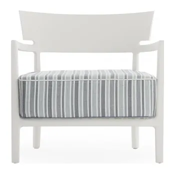 Křeslo Cara Outdoor Mat bílá/cihlová