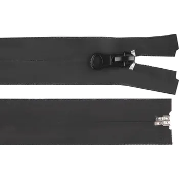 Zip Zip voděodolný No 7 délka 65 cm spirálový matný, malé, černá mat