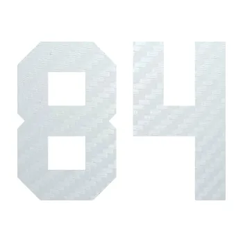 Polep vozidla Startovní číslo 84 (51 - 3D karbon bílý) SAMOLEPKA NA AUTO, NÁLEPKA, FÓLIE, POLEP, TUNING, VLASTNÍ TEXT, TISK, AUTOSAMOLEPKY.cz, POLEPY, OBRÁZEK, LOGO, 3D STICKERS