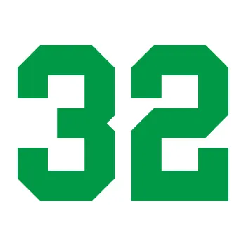 Polep vozidla Startovní číslo 32 (12 - zelená) SAMOLEPKA NA AUTO, NÁLEPKA, FÓLIE, POLEP, TUNING, VLASTNÍ TEXT, TISK, AUTOSAMOLEPKY.cz, POLEPY, OBRÁZEK, LOGO, 3D STICKERS