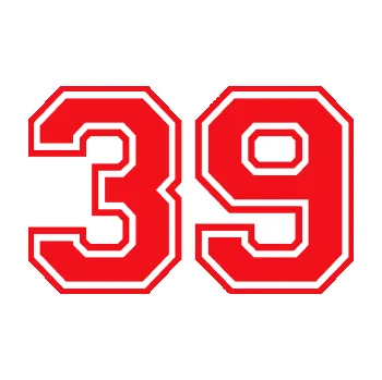 Polep vozidla SAMOLEPKA Startovní číslo 39 typ 4 (10 - červená) NA AUTO, NÁLEPKA, FÓLIE, POLEP, TUNING, VLASTNÍ TEXT, TISK, AUTOSAMOLEPKY.cz, POLEPY, OBRÁZEK, LOGO, SAMOLEPKY