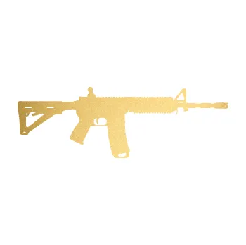 Polep vozidla SAMOLEPKA Samopal 004 pravá (43 - zlatá metalíza) NA AUTO, NÁLEPKA, FÓLIE, POLEP, TUNING, VLASTNÍ TEXT, TISK, AUTOSAMOLEPKY.cz, POLEPY, OBRÁZEK, LOGO, SAMOLEPKY