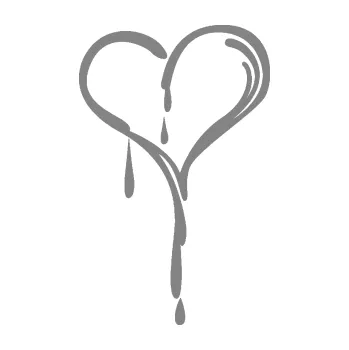 Samolepící dekorace Srdíčko 012 levá (17 - šedá) SAMOLEPKA NA AUTO, NÁLEPKA, FÓLIE, POLEP, TUNING, VLASTNÍ TEXT, TISK, AUTOSAMOLEPKY.cz, POLEPY, OBRÁZEK, LOGO, 3D STICKERS