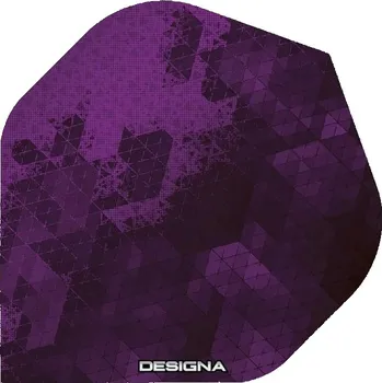 Příslušenství pro šipky Designa Letky Rock - Purple F2145