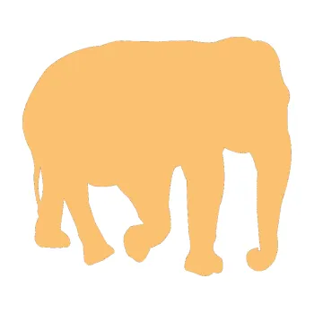 Samolepící dekorace Slon 018 pravá (08 - béžová) SAMOLEPKA NA AUTO, NÁLEPKA, FÓLIE, POLEP, TUNING, VLASTNÍ TEXT, TISK, AUTOSAMOLEPKY.cz, POLEPY, OBRÁZEK, LOGO, 3D STICKERS