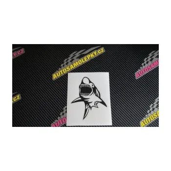 Samolepicí dekorace na vozidlo Žralok 011 levá (17 - šedá) SAMOLEPKA NA AUTO, NÁLEPKA, FÓLIE, POLEP, TUNING, VLASTNÍ TEXT, TISK, AUTOSAMOLEPKY.cz, POLEPY, OBRÁZEK, LOGO, 3D STICKERS