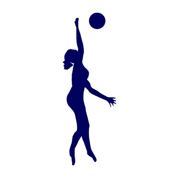 Samolepicí dekorace na vozidlo Voleybal 009 pravá (23 - tmavě modrá) SAMOLEPKA NA AUTO, NÁLEPKA, FÓLIE, POLEP, TUNING, VLASTNÍ TEXT, TISK, AUTOSAMOLEPKY.cz, POLEPY, OBRÁZEK, LOGO, 3D STICKERS