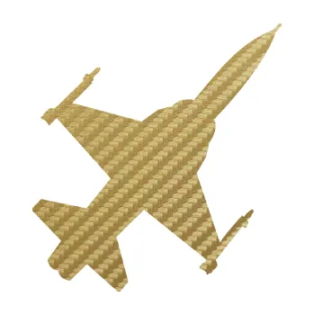 Polep vozidla SAMOLEPKA Stíhací letoun 003 pravá (59 - 3D karbon zlatý) NA AUTO, NÁLEPKA, FÓLIE, POLEP, TUNING, VLASTNÍ TEXT, TISK, AUTOSAMOLEPKY.cz, POLEPY, OBRÁZEK, LOGO, SAMOLEPKY