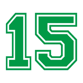 Polep vozidla Startovní číslo 15 typ 4 (12 - zelená) SAMOLEPKA NA AUTO, NÁLEPKA, FÓLIE, POLEP, TUNING, VLASTNÍ TEXT, TISK, AUTOSAMOLEPKY.cz, POLEPY, OBRÁZEK, LOGO, 3D STICKERS