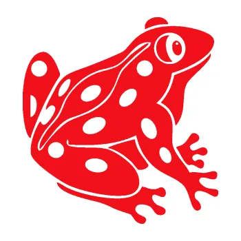 Samolepící dekorace SAMOLEPKA Žába 006 pravá (10 - červená) NA AUTO, NÁLEPKA, FÓLIE, POLEP, TUNING, VLASTNÍ TEXT, TISK, AUTOSAMOLEPKY.cz, POLEPY, OBRÁZEK, LOGO, SAMOLEPKY
