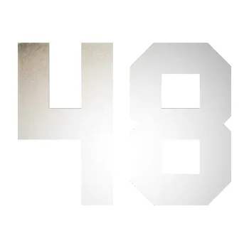 Polep vozidla Startovní číslo 48 (82 - odrazková reflexní bílá) SAMOLEPKA NA AUTO, NÁLEPKA, FÓLIE, POLEP, TUNING, VLASTNÍ TEXT, TISK, AUTOSAMOLEPKY.cz, POLEPY, OBRÁZEK, LOGO, 3D STICKERS