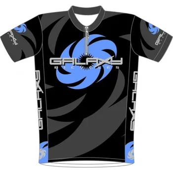 cyklistický dres GALAXY DRES SILNIČNÍ 08 KRÁTKÝ RUKÁV MODRÝ M