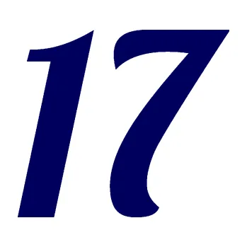 Polep vozidla Startovní číslo 17 typ 3 (23 - tmavě modrá) SAMOLEPKA NA AUTO, NÁLEPKA, FÓLIE, POLEP, TUNING, VLASTNÍ TEXT, TISK, AUTOSAMOLEPKY.cz, POLEPY, OBRÁZEK, LOGO, 3D STICKERS