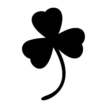 Samolepící dekorace SAMOLEPKA Trojlístek 002 levá (01 - černá) NA AUTO, NÁLEPKA, FÓLIE, POLEP, TUNING, VLASTNÍ TEXT, TISK, AUTOSAMOLEPKY.cz, POLEPY, OBRÁZEK, LOGO, SAMOLEPKY