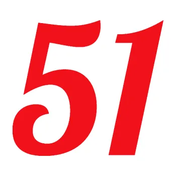 Polep vozidla SAMOLEPKA Startovní číslo 51 typ 3 (10 - červená) NA AUTO, NÁLEPKA, FÓLIE, POLEP, TUNING, VLASTNÍ TEXT, TISK, AUTOSAMOLEPKY.cz, POLEPY, OBRÁZEK, LOGO, SAMOLEPKY