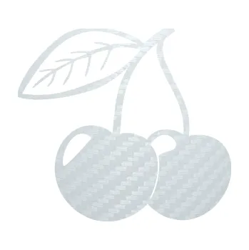 Samolepící dekorace Třešně 003 levá (51 - 3D karbon bílý) SAMOLEPKA NA AUTO, NÁLEPKA, FÓLIE, POLEP, TUNING, VLASTNÍ TEXT, TISK, AUTOSAMOLEPKY.cz, POLEPY, OBRÁZEK, LOGO, 3D STICKERS