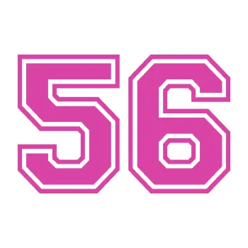 Polep vozidla SAMOLEPKA Startovní číslo 56 typ 4 (16 - růžová) NA AUTO, NÁLEPKA, FÓLIE, POLEP, TUNING, VLASTNÍ TEXT, TISK, AUTOSAMOLEPKY.cz, POLEPY, OBRÁZEK, LOGO, SAMOLEPKY