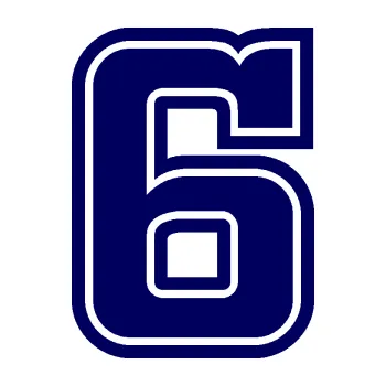 Polep vozidla Startovní číslo 6 typ 5 (23 - tmavě modrá) SAMOLEPKA NA AUTO, NÁLEPKA, FÓLIE, POLEP, TUNING, VLASTNÍ TEXT, TISK, AUTOSAMOLEPKY.cz, POLEPY, OBRÁZEK, LOGO, 3D STICKERS