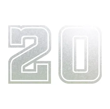 Polep vozidla Startovní číslo 20 typ 5 (60 - pískované sklo) SAMOLEPKA NA AUTO, NÁLEPKA, FÓLIE, POLEP, TUNING, VLASTNÍ TEXT, TISK, AUTOSAMOLEPKY.cz, POLEPY, OBRÁZEK, LOGO, 3D STICKERS