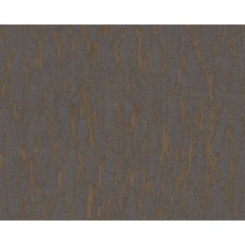 Tapeta A.S. Création | Vliesová tapeta na zeď Smart Surfaces 39563-4 | 0,53 x 10,05 m | hnědá, šedá, metalická + Hnědá, šedá, metalická vliesová tapeta na stěnu 395634 v rozměru 0,53 x 10,05 m
