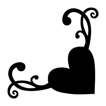 Samolepící dekorace SAMOLEPKA Srdce dekor pravá (01 - černá) NA AUTO, NÁLEPKA, FÓLIE, POLEP, TUNING, VLASTNÍ TEXT, TISK, AUTOSAMOLEPKY.cz, POLEPY, OBRÁZEK, LOGO, SAMOLEPKY