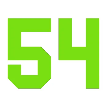 Polep vozidla Startovní číslo 54 (04 - zelená kawasaki) SAMOLEPKA NA AUTO, NÁLEPKA, FÓLIE, POLEP, TUNING, VLASTNÍ TEXT, TISK, AUTOSAMOLEPKY.cz, POLEPY, OBRÁZEK, LOGO, 3D STICKERS