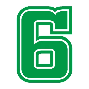 Polep vozidla Startovní číslo 6 typ 5 (12 - zelená) SAMOLEPKA NA AUTO, NÁLEPKA, FÓLIE, POLEP, TUNING, VLASTNÍ TEXT, TISK, AUTOSAMOLEPKY.cz, POLEPY, OBRÁZEK, LOGO, 3D STICKERS