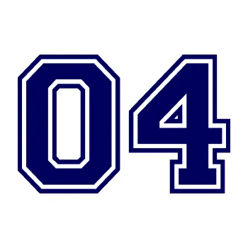 Polep vozidla Startovní číslo 04 typ 4 (23 - tmavě modrá) SAMOLEPKA NA AUTO, NÁLEPKA, FÓLIE, POLEP, TUNING, VLASTNÍ TEXT, TISK, AUTOSAMOLEPKY.cz, POLEPY, OBRÁZEK, LOGO, 3D STICKERS